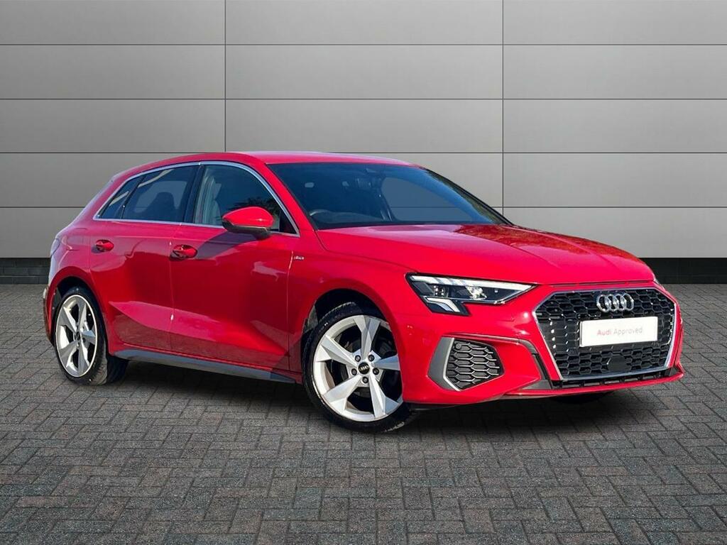 Audi A3 1.5 Tfsi 35 S Line Sportback S Tronic Euro 6 Ss Red