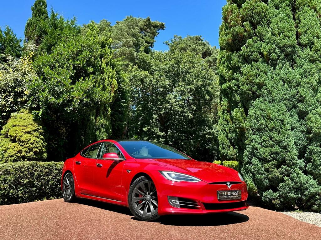 Tesla Model S Long Range Plus Adaptive Air Suspension Red