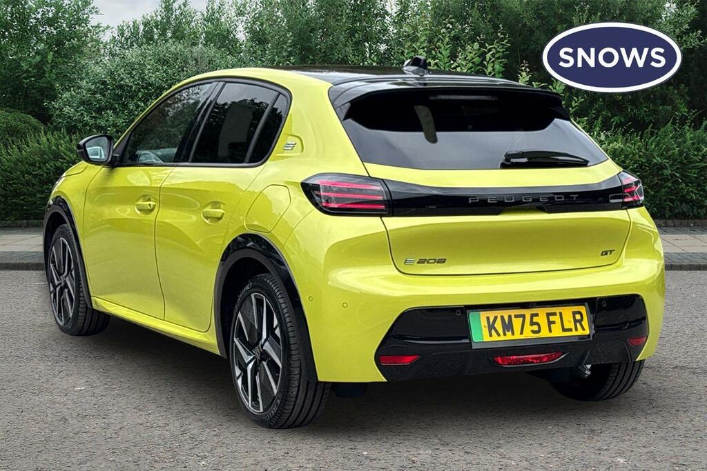 Peugeot e-208 51Kwh Gt Premium 11Kw Charger Yellow #3