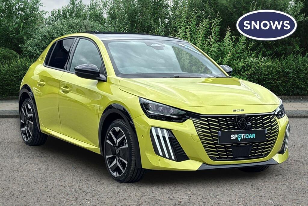 Peugeot e-208 51Kwh Gt Premium 11Kw Charger Yellow