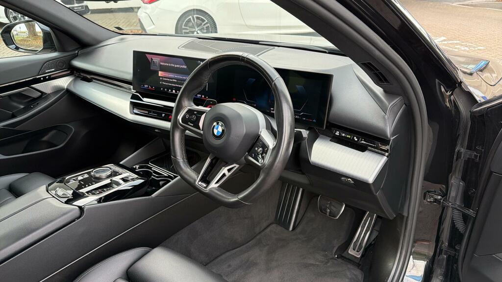 BMW 5 Series 520I M Sport Saloon Black #6