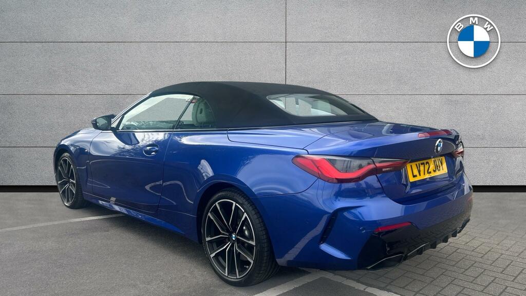 BMW 4 Series M440i Xdrive Convertible Blue #2