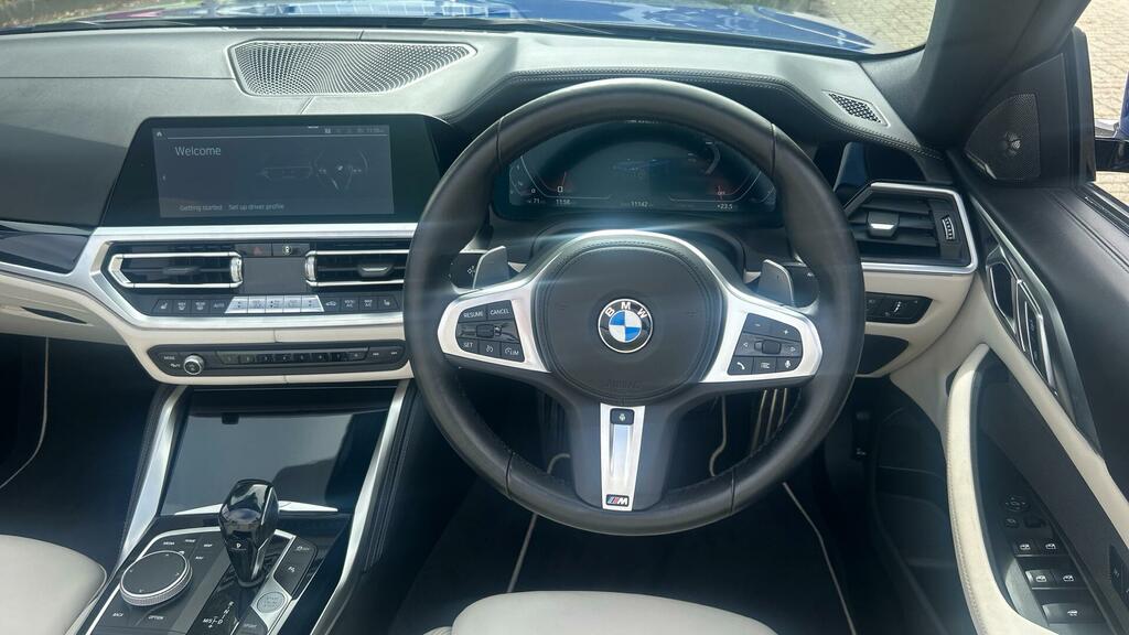 BMW 4 Series M440i Xdrive Convertible Blue #5