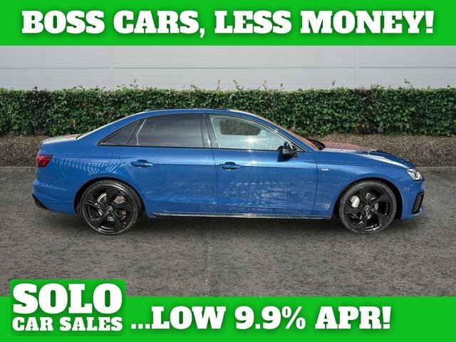Audi A4 2.0 Tfsi 40 Black Edition Saloon S Tron Blue
