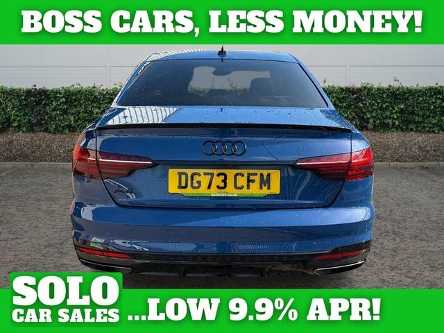 Audi A4 2.0 Tfsi 40 Black Edition Saloon S Tron Blue #3