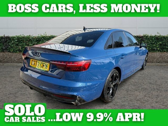 Audi A4 2.0 Tfsi 40 Black Edition Saloon S Tron Blue #2