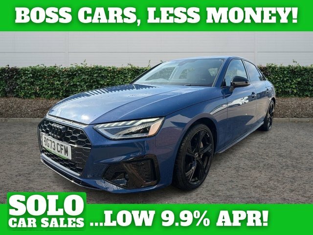 Audi A4 2.0 Tfsi 40 Black Edition Saloon S Tron Blue #5