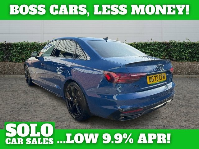 Audi A4 2.0 Tfsi 40 Black Edition Saloon S Tron Blue #4