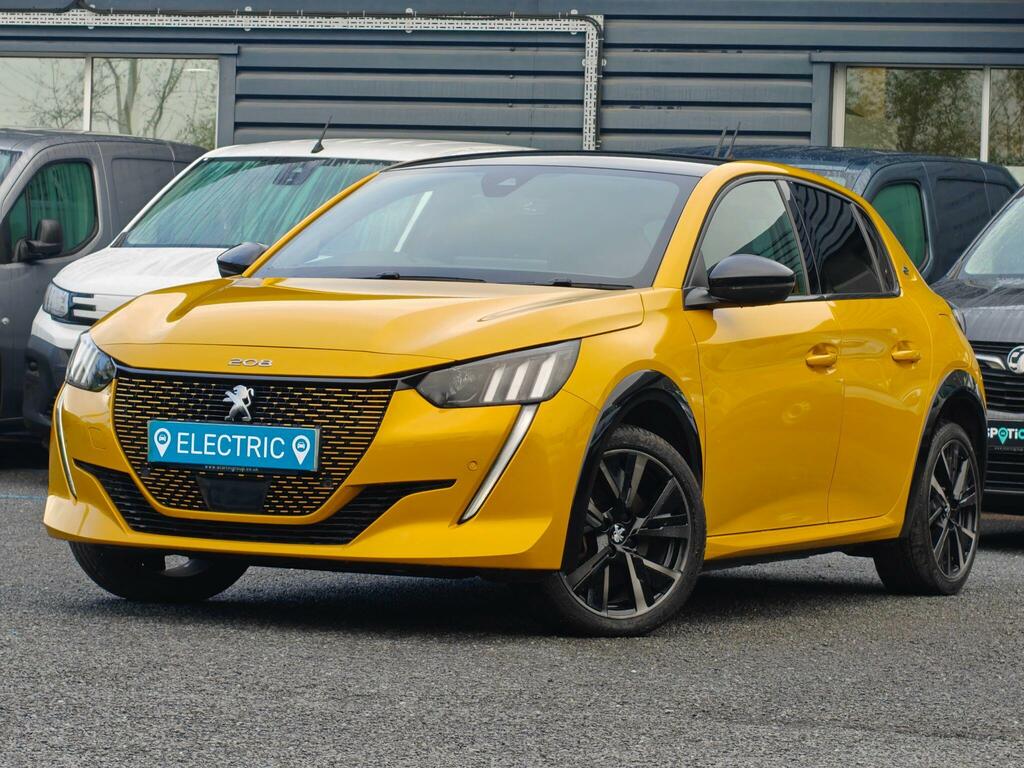 Peugeot e-208 50Kwh Gt 7.4Kw Charger Yellow #3