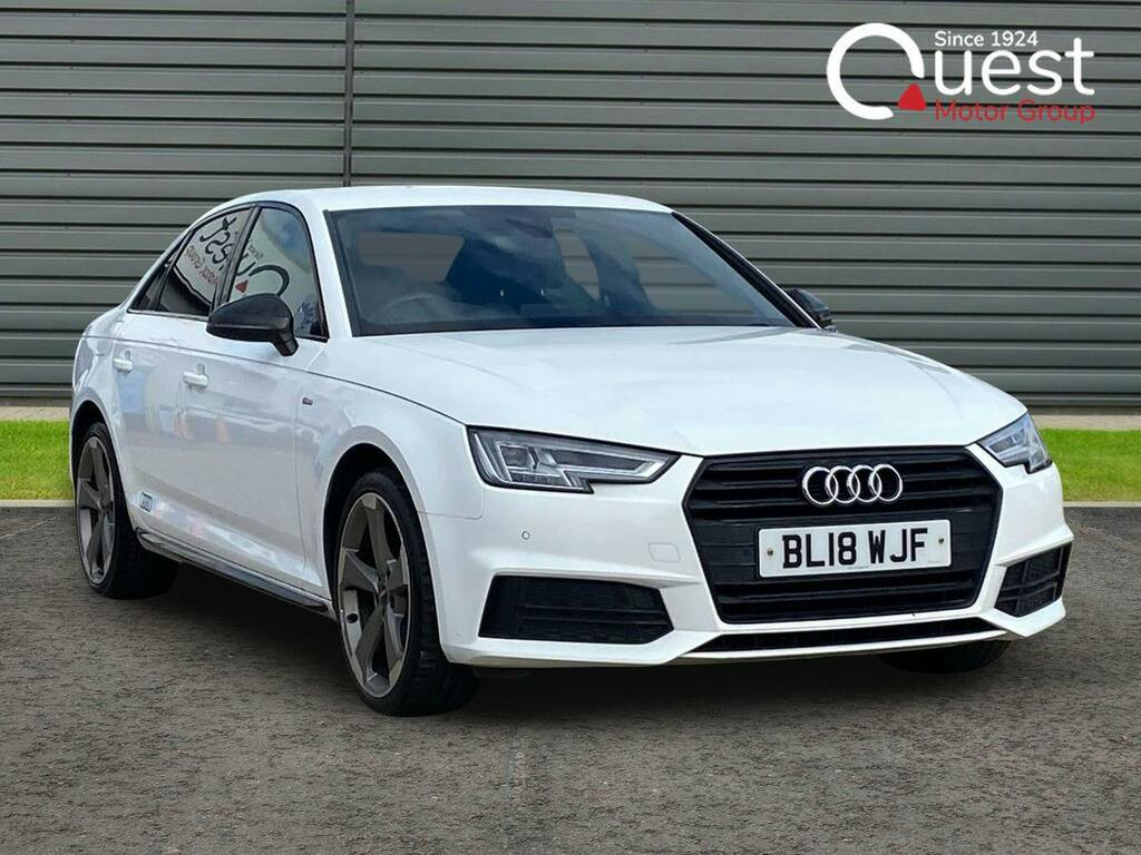 Audi A4 1.4 Tfsi Black Edition Saloon BL18WJF White