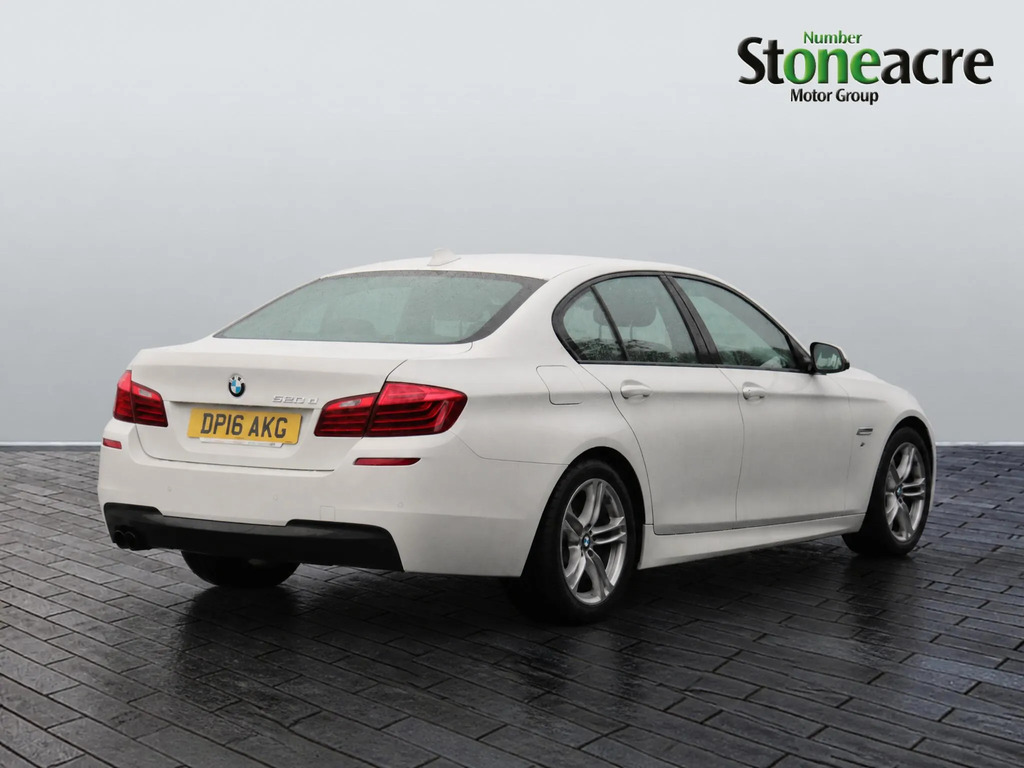 BMW 5 Series 2.0 520D M Sport Euro 6 Ss White #3