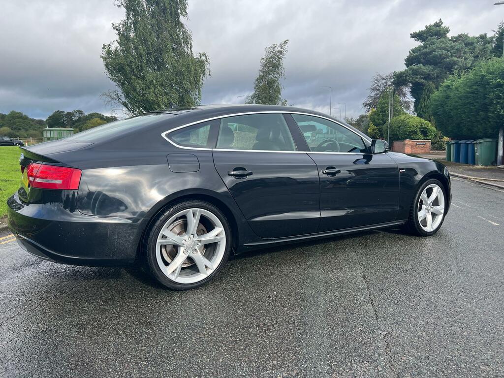 Audi A5 S-line 2.0 Tdi Fastback Black #4