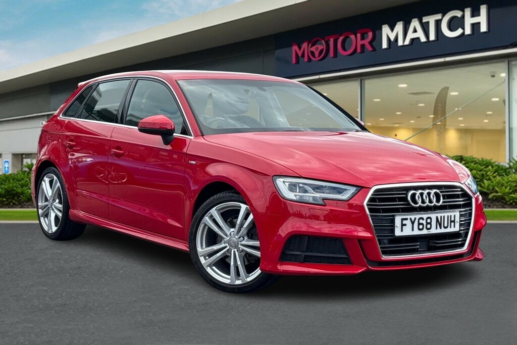 Audi A3 1.5 Tfsi Cod 35 S Line Sportback S Tronic Euro 6 FY68NUH Red