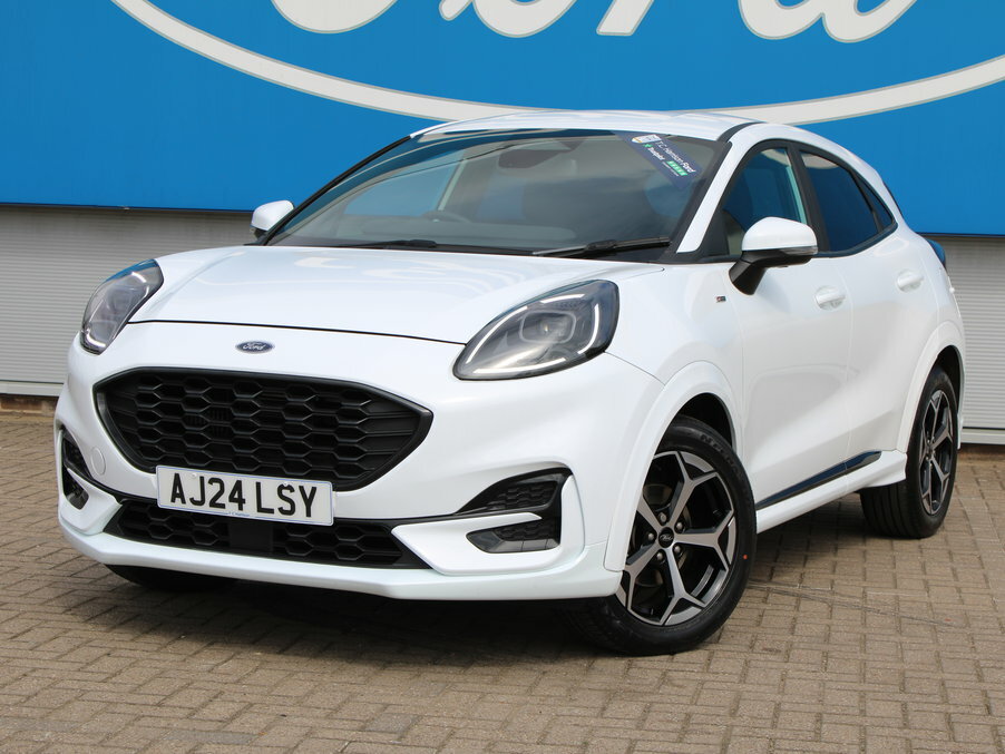Ford Puma 1.0 Ecoboost Hybrid Mhev St-line AJ24LSY White #2
