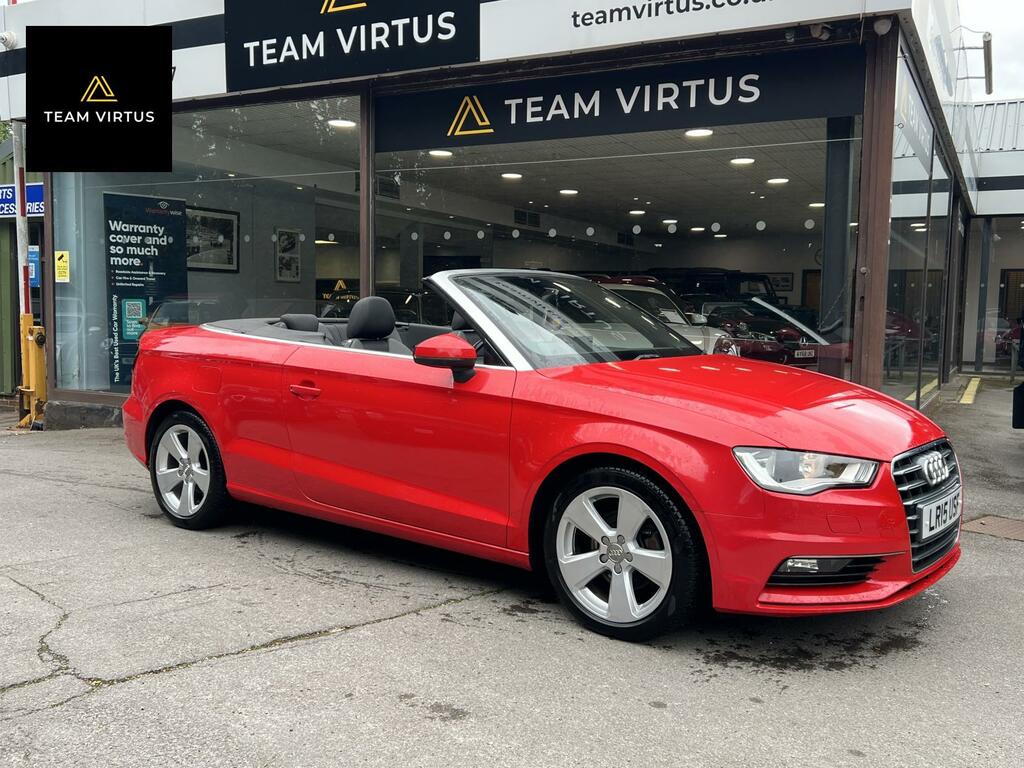 Audi A3 Cabriolet Sport Red #4