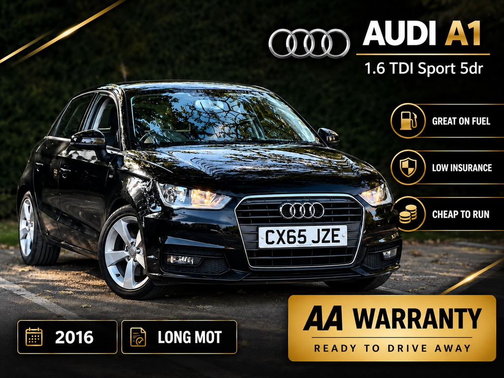 Audi A1 1.6 Tdi Sport CX65JZE Black