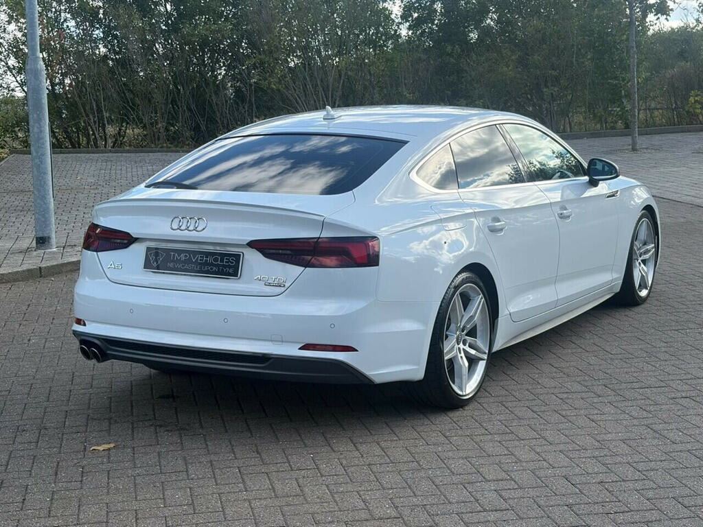 Audi A5 2.0 Tdi 40 S Line Sportback S Tronic Qu White #2
