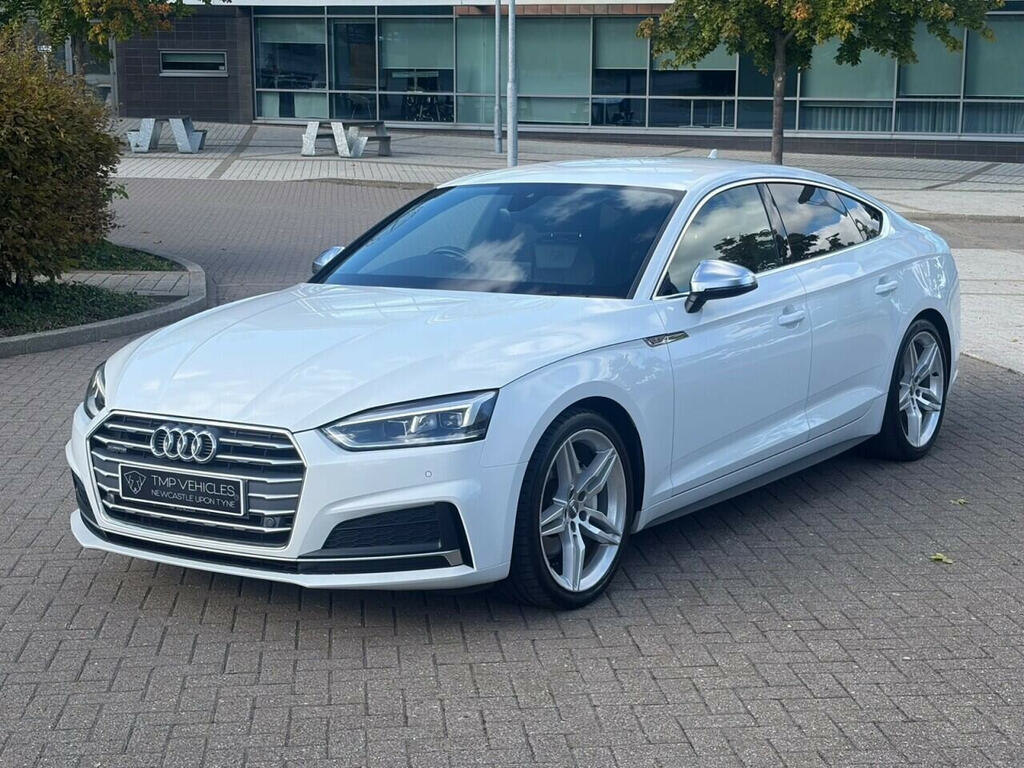 Audi A5 2.0 Tdi 40 S Line Sportback S Tronic Qu White #5