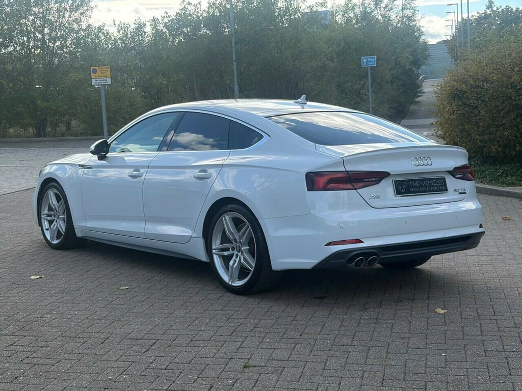 Audi A5 2.0 Tdi 40 S Line Sportback S Tronic Qu White #6