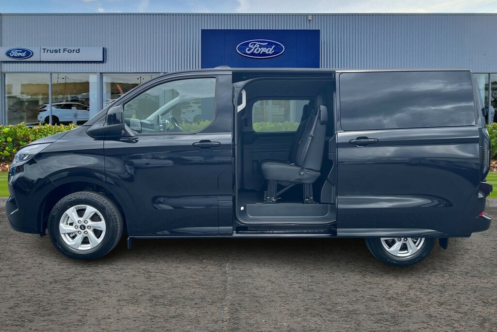 Ford Transit Custom 320 Limited L1 Swb Double Cab In Van Fwd 2.0 Ecobl Black #5