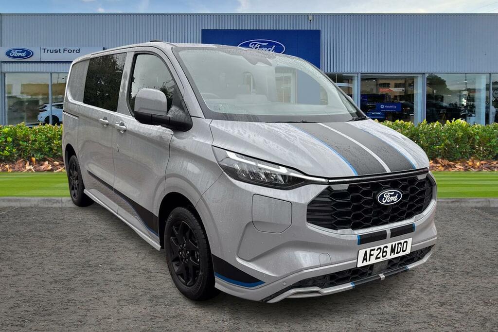 Ford Transit Custom 320 Sport L1 Swb Double Cab In Van Fwd 2.5 Ph AF26MDO Grey