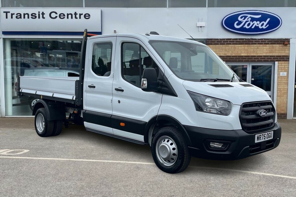 Ford Transit Custom 350 Leader L3 Lwb Rwd Double Cab Tipper 2.0 Ecoblu White