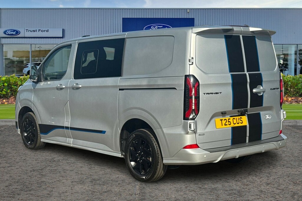 Ford Transit Custom 320 Sport L1 Swb Double Cab In Van Fwd 2.5 Ph Silver #2
