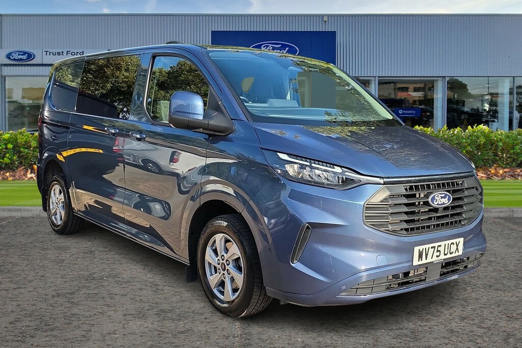 Ford Transit Custom 320 Limited L2 Lwb Double Cab In Van 2.0 Ecob Blue