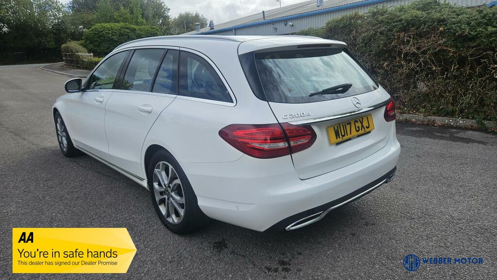 Mercedes-Benz C Class 1.6 C200d Sport Estate Euro 6 S White #5