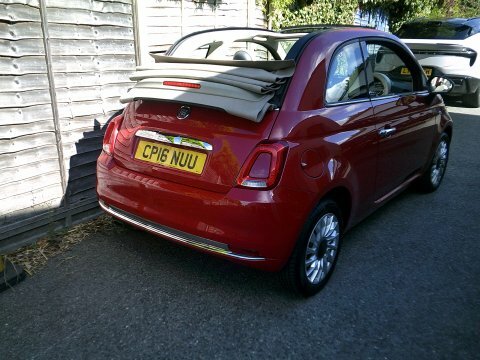 Fiat 500 2016 16 Lounge Red #4