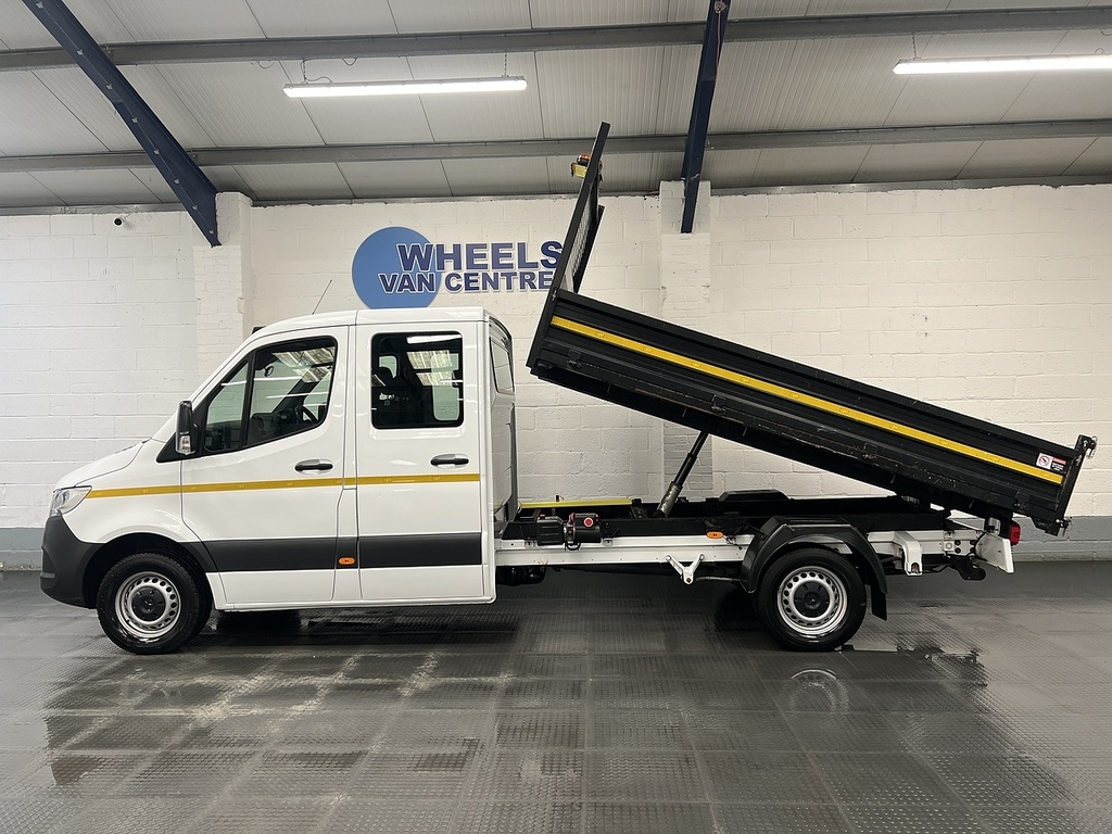 Mercedes-Benz Sprinter 2.1 314 Cdi Tipper Rwd L3 Euro 6 White #2