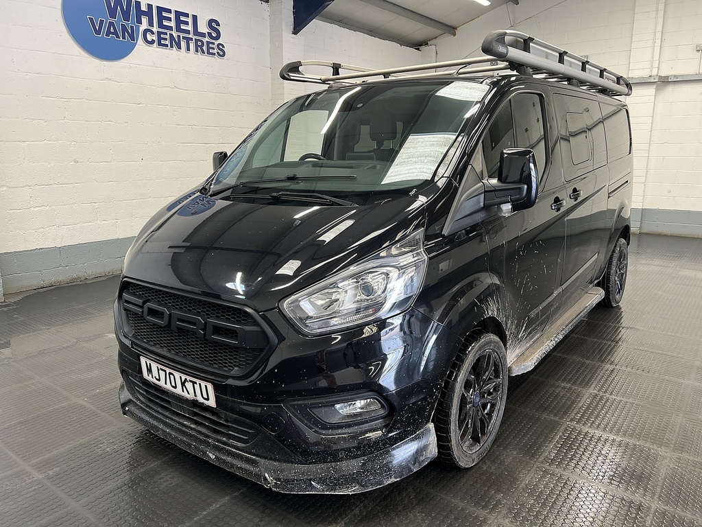 Ford Transit Custom 2.0 320 Ecoblue Limited Crew Van Double Cab Di Black