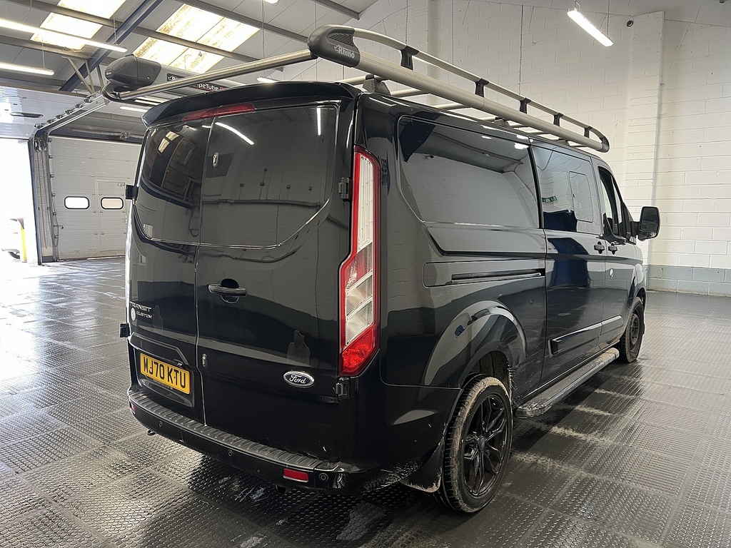 Ford Transit Custom 2.0 320 Ecoblue Limited Crew Van Double Cab Di Black #3