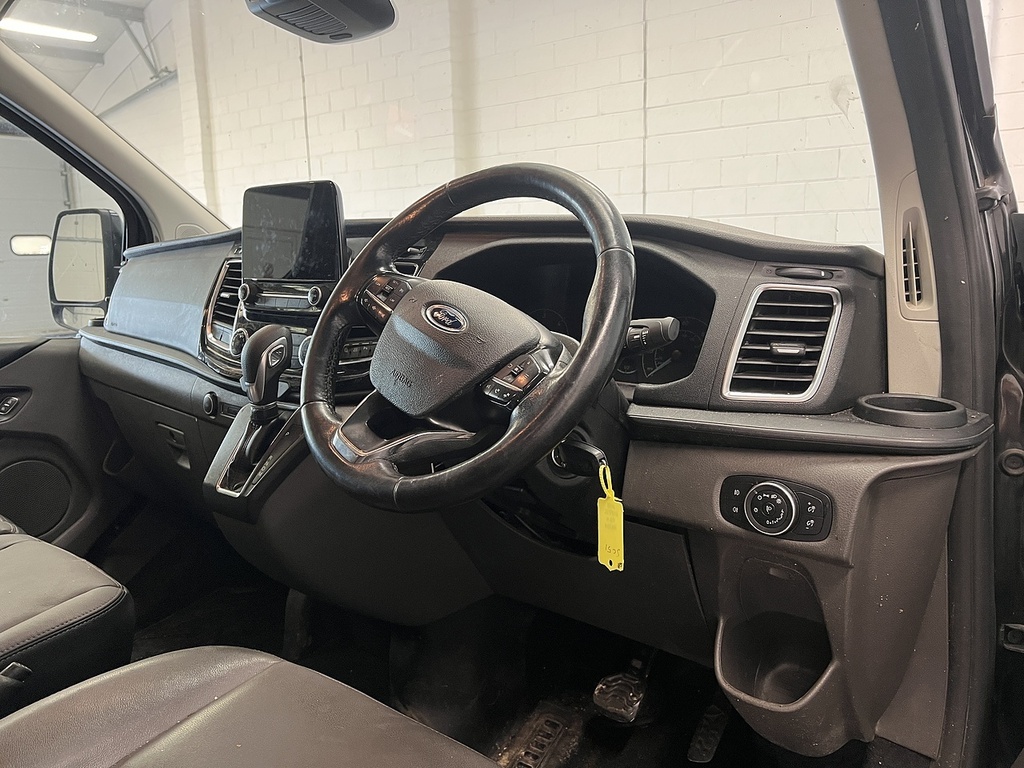 Ford Transit Custom 2.0 320 Ecoblue Limited Crew Van Double Cab Di Black #6