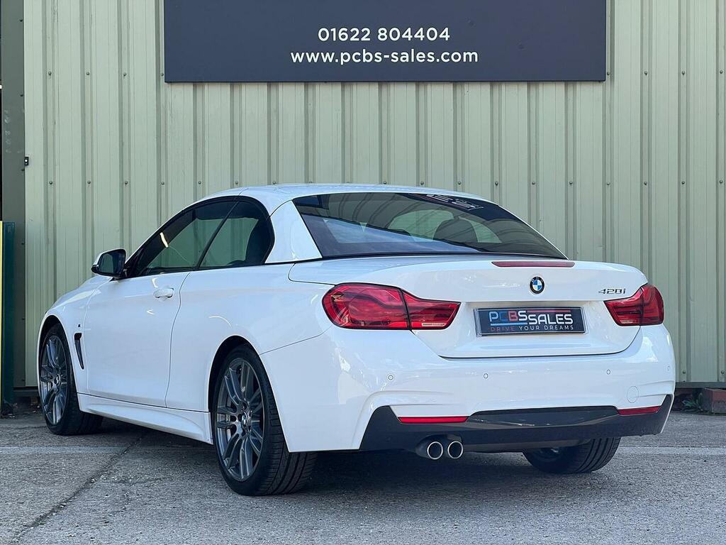BMW 4 Series 2.0 420I Gpf M Sport Convertible E White #4