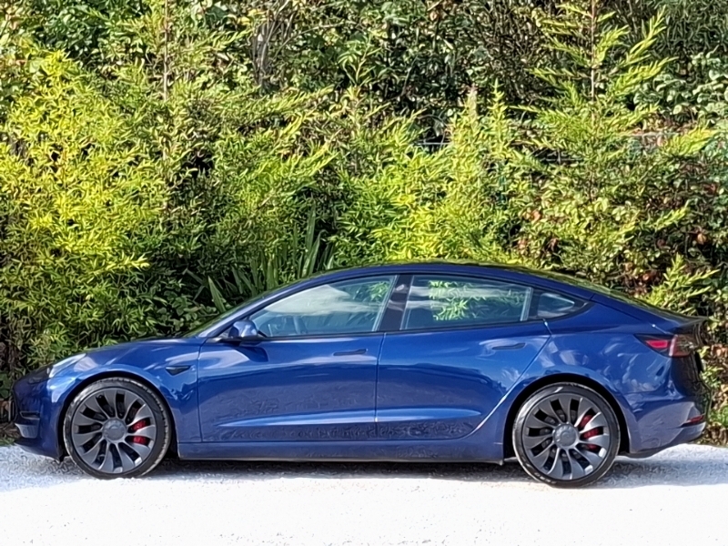 Tesla Model 3 Performance Awd Performance Upgrade Blue #4