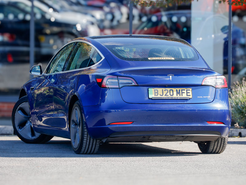 Tesla Model 3 Long Range Awd Blue #2