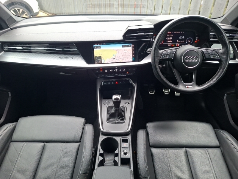 Audi A3 30 Tfsi S Line Comfortsound Black #3