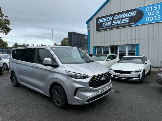 Ford Tourneo Custom 2024 2.0 320 Ecoblue Titanium Minibus Double Cab 5 Silver