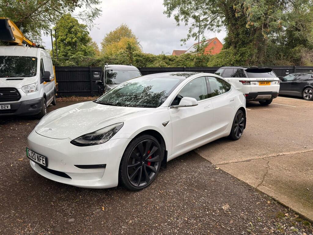 Tesla Model 3 Performance Awd GJ20NFE White #2