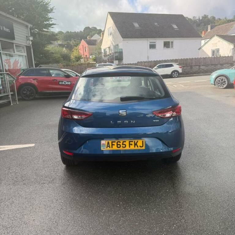 Seat Leon 1.6 Tdi 110 Se Technology Pack - 2015 65 AF65FKJ Blue #6