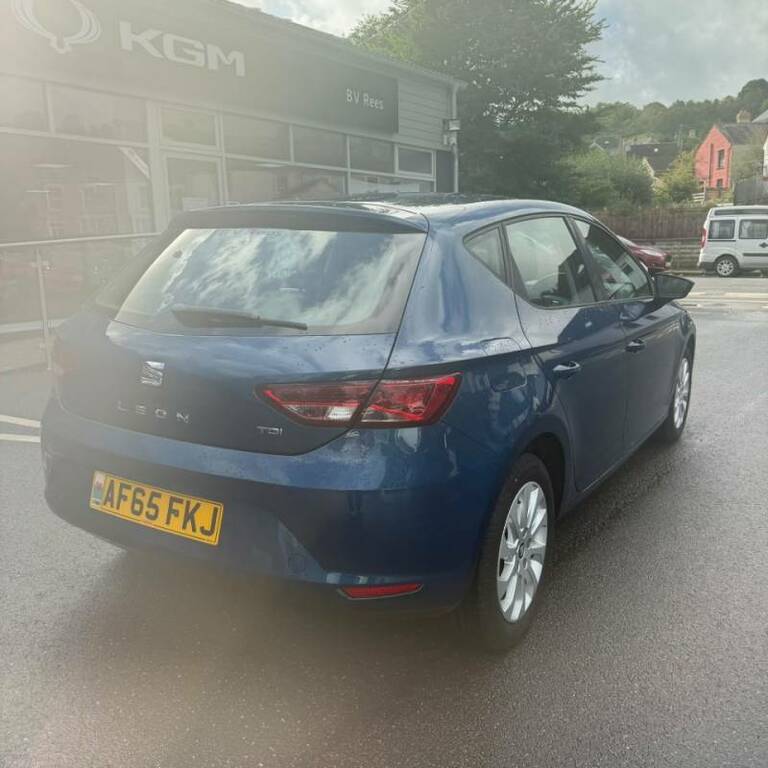 Seat Leon 1.6 Tdi 110 Se Technology Pack - 2015 65 AF65FKJ Blue #5
