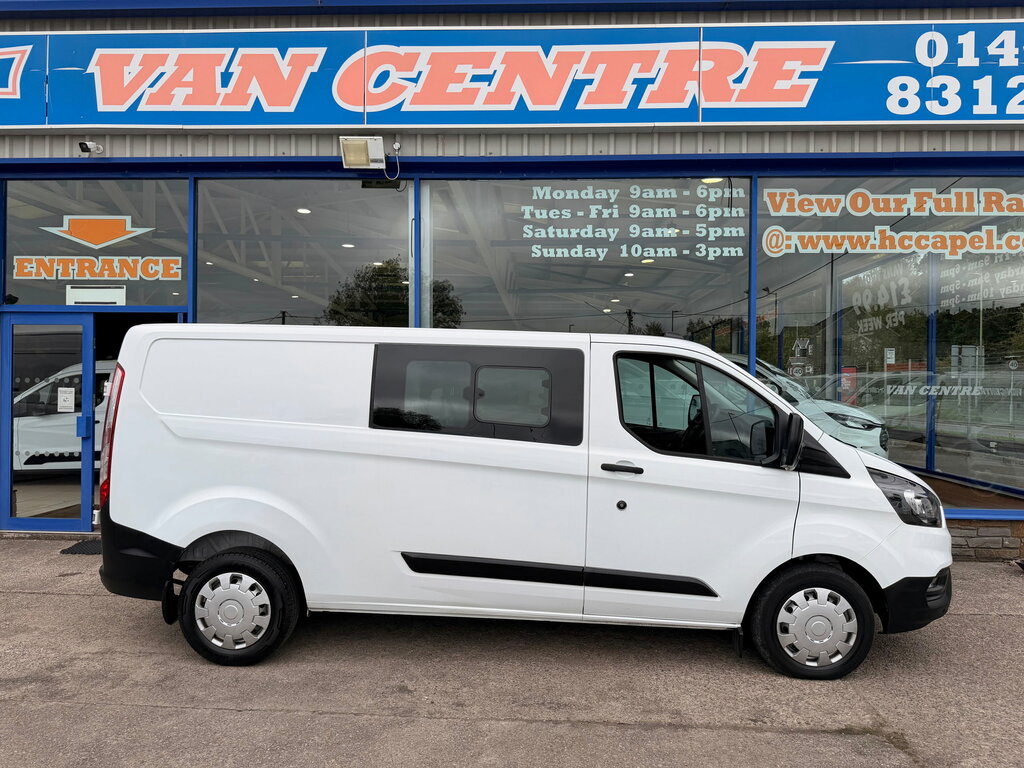 Ford Transit Custom 2.0 320 Ecoblue Leader Crew Van Double Cab Die White #6
