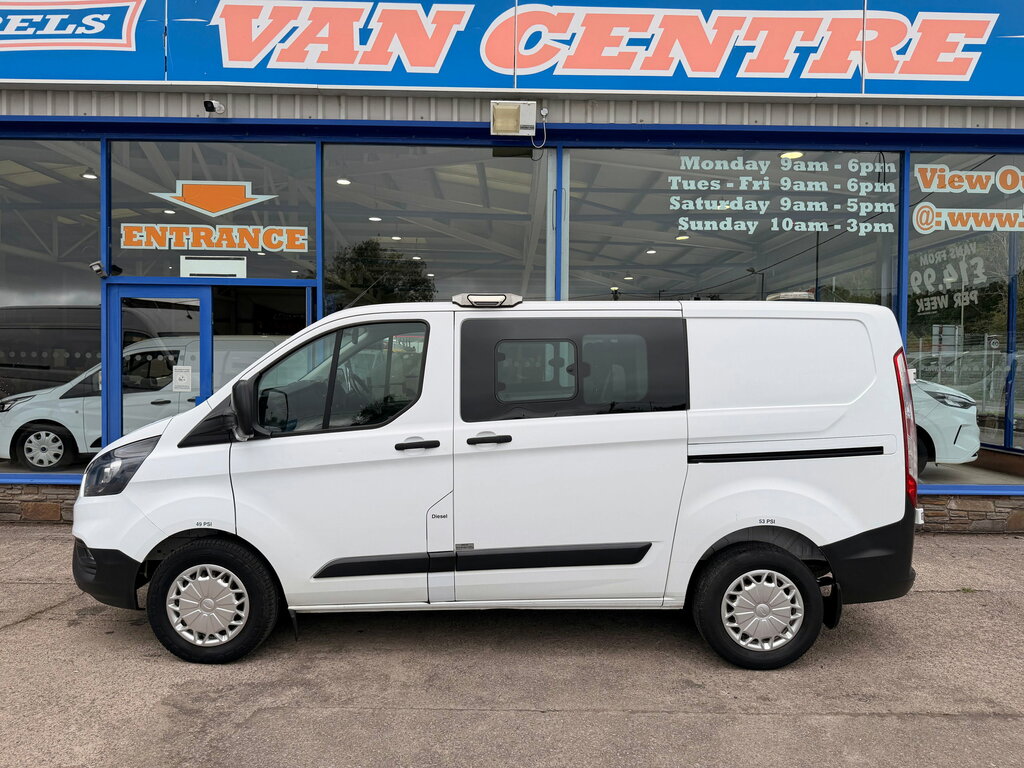 Ford Transit Custom 2.0 320 Ecoblue Crew Van Double Cab Man White #3