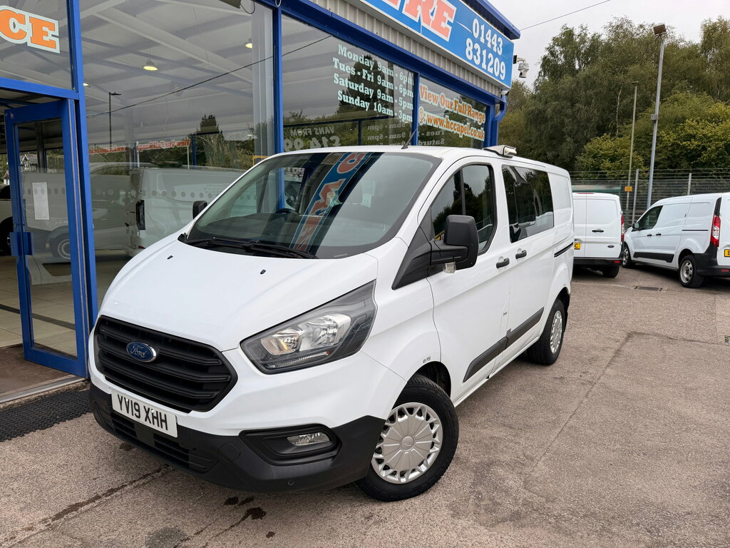 Ford Transit Custom 2.0 320 Ecoblue Crew Van Double Cab Man White