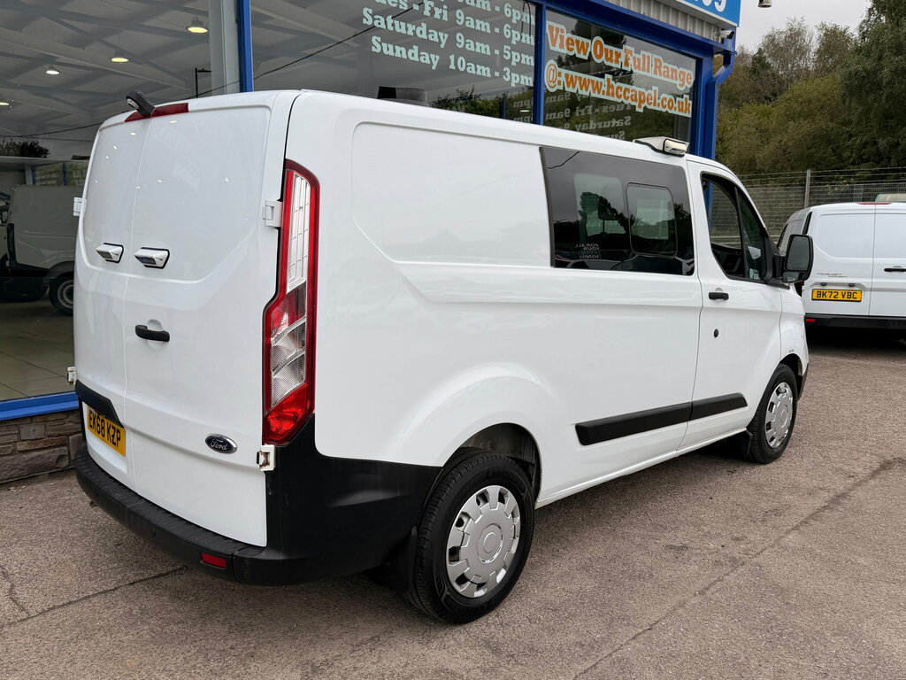 Ford Transit Custom 2.0 320 Ecoblue Crew Van Double Cab Man White #5