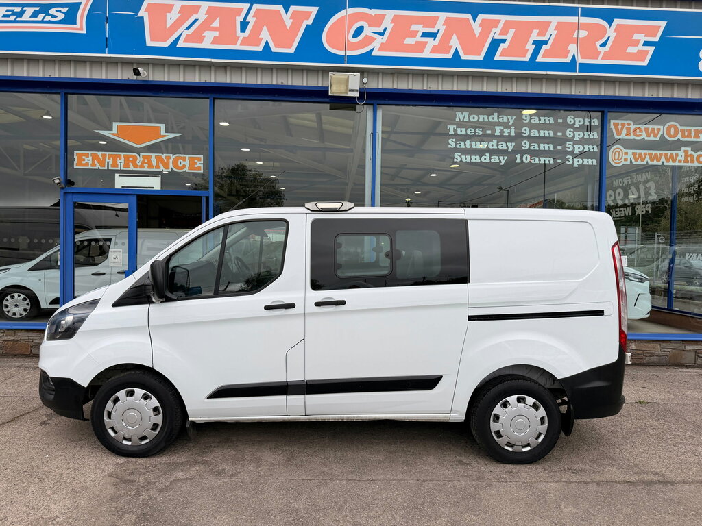 Ford Transit Custom 2.0 320 Ecoblue Crew Van Double Cab Man White #3