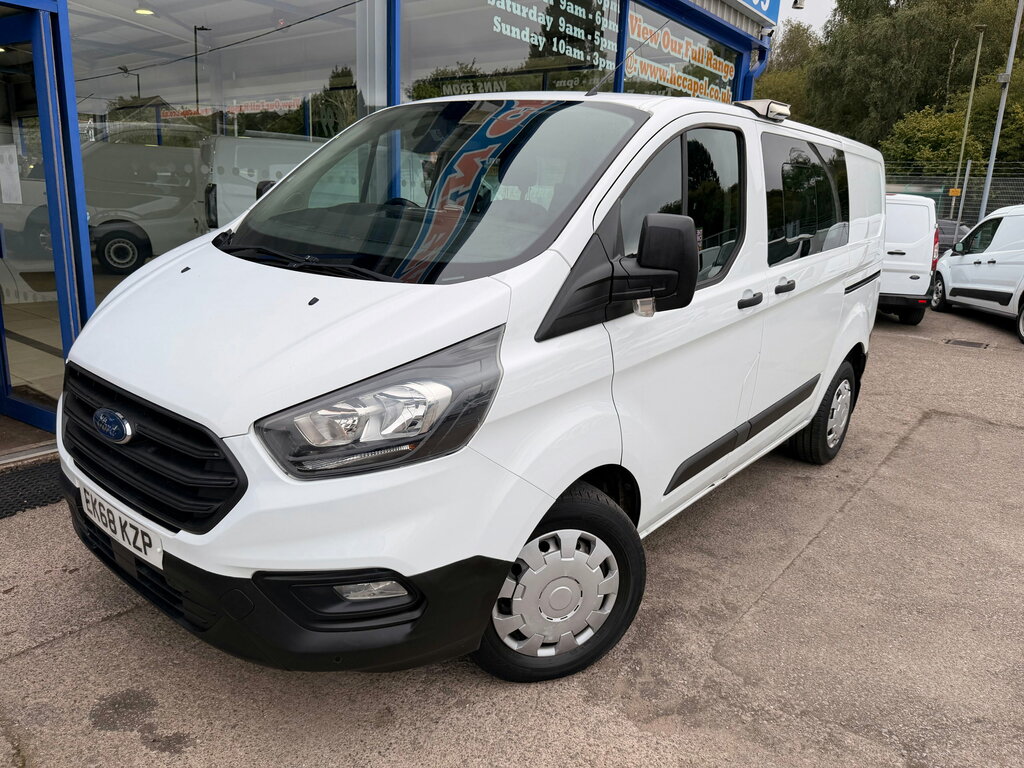Ford Transit Custom 2.0 320 Ecoblue Crew Van Double Cab Man White