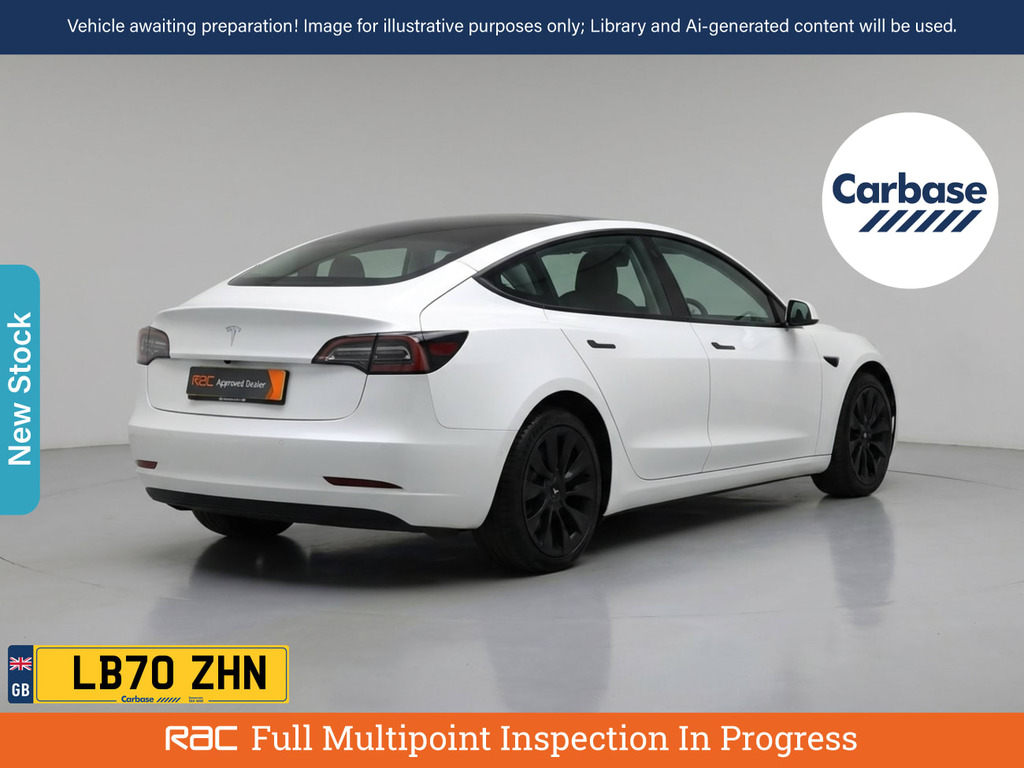 Tesla Model 3 Dual Motor Long Range Saloon 4 White #2