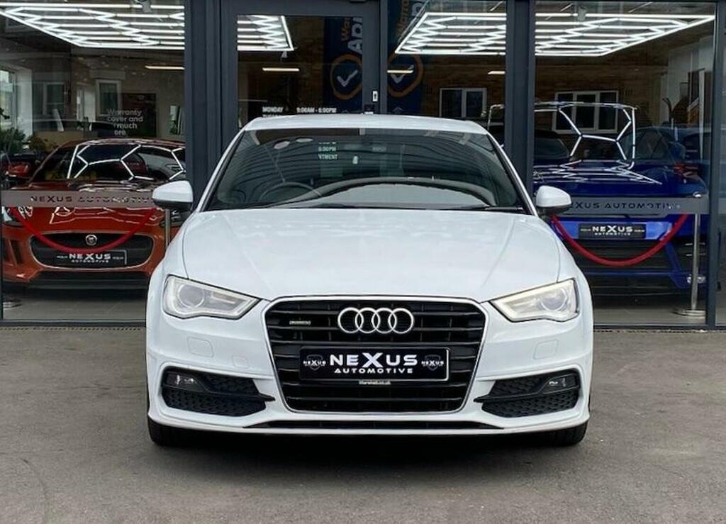 Audi A3 2.0 Tdi S Line Sportback Euro 6 Ss Nav White #4